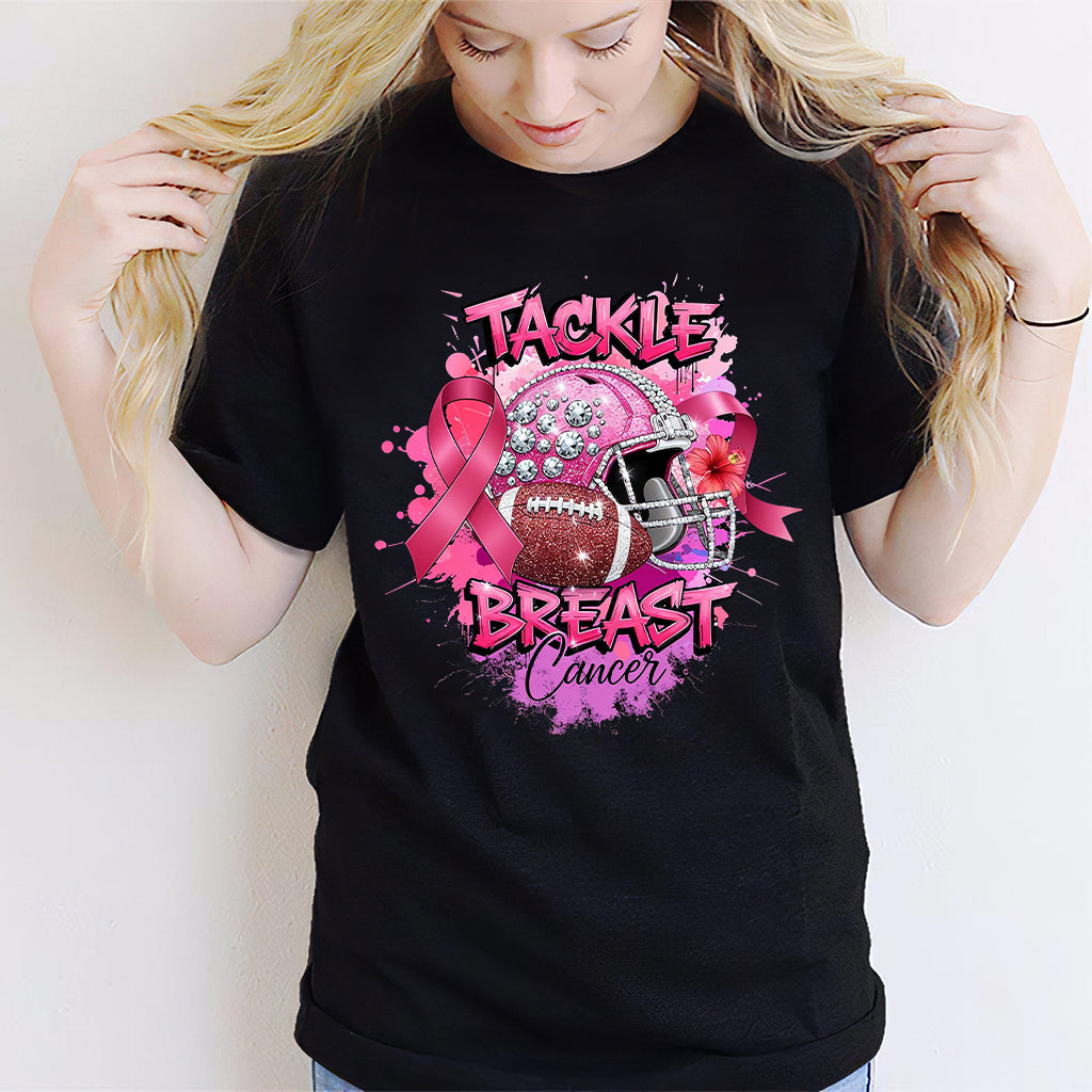 Tackle Breast Cancer - Breast Cancer Awareness T-shirt And Hoodie