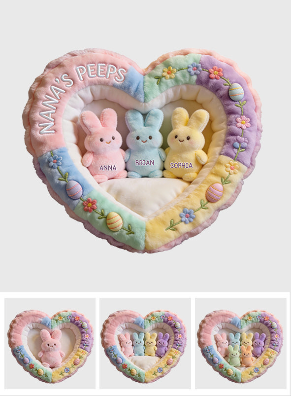 Cadeau idéal pour maman ou grand-mère : coussin personnalisé en fausse fourrure en forme de grand-mère