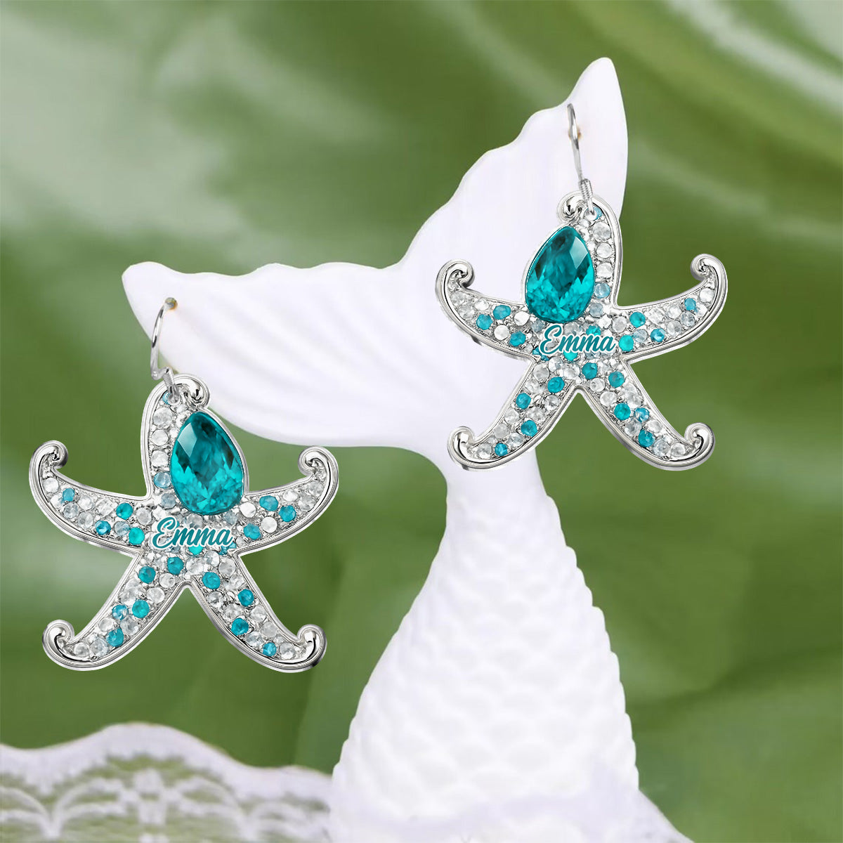 Beach Lovin' Girl - Personalized Sea Lover Earrings