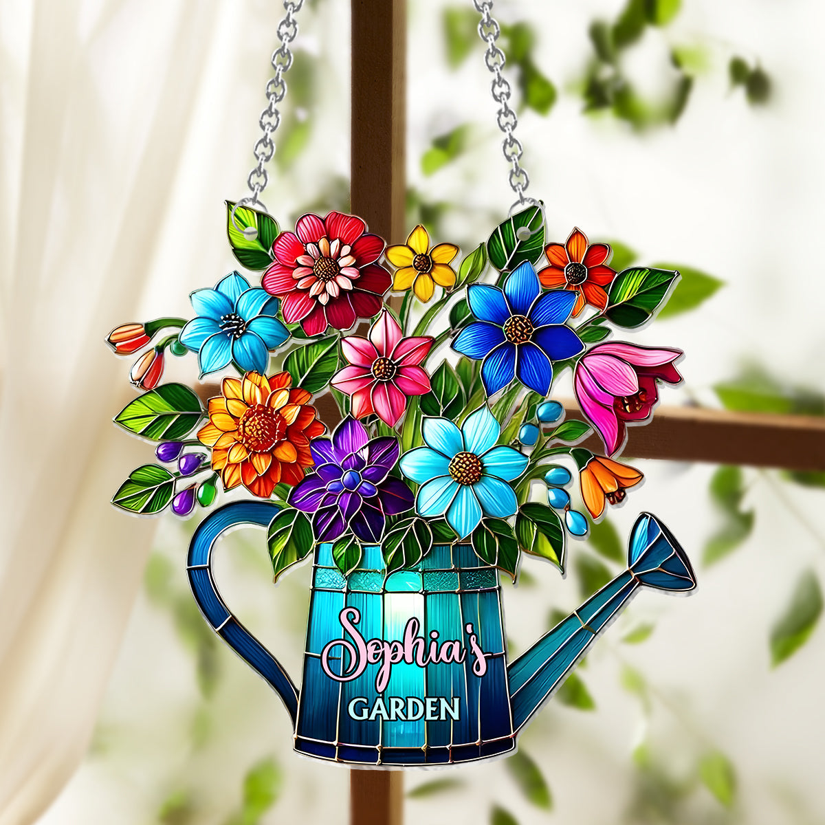 Love Gardening - Personalized Gardening Window Hanging Suncatcher Ornament
