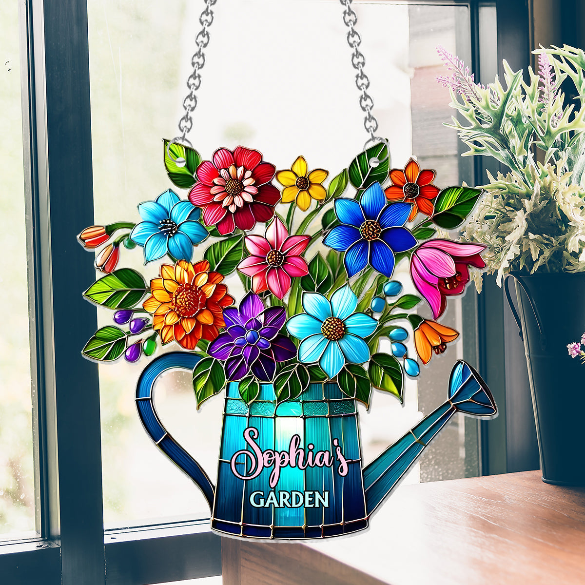 Love Gardening - Personalized Gardening Window Hanging Suncatcher Ornament