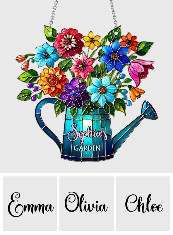 Love Gardening - Personalized Gardening Window Hanging Suncatcher Ornament