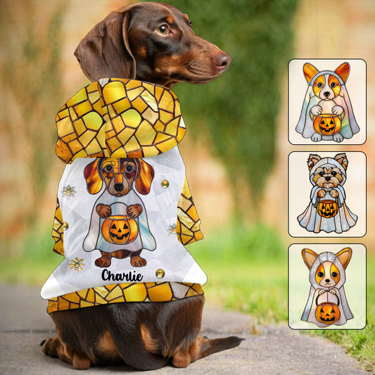 Bonjour l'automne - Sweat à capuche personnalisé pour chien