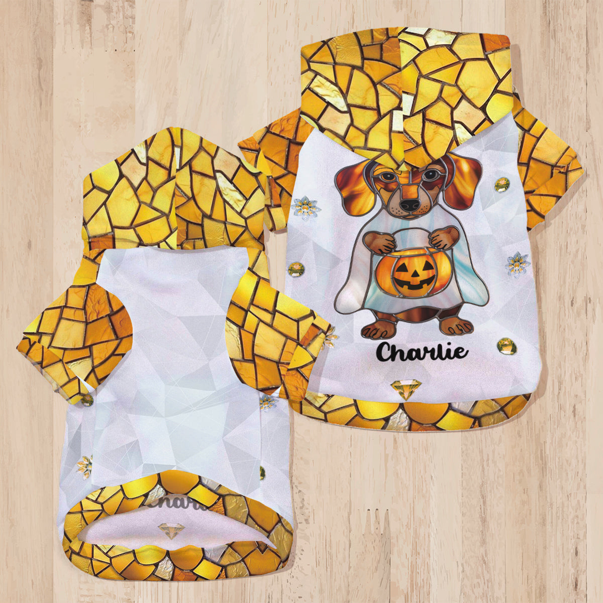 Bonjour l'automne - Sweat à capuche personnalisé pour chien