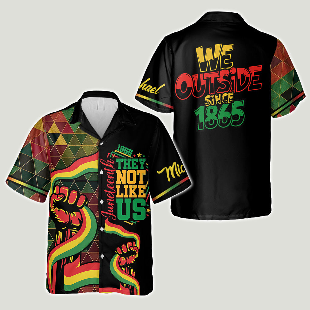 Free-ish They Not Like Us - Personalisiertes Juneteenth Hawaiihemd