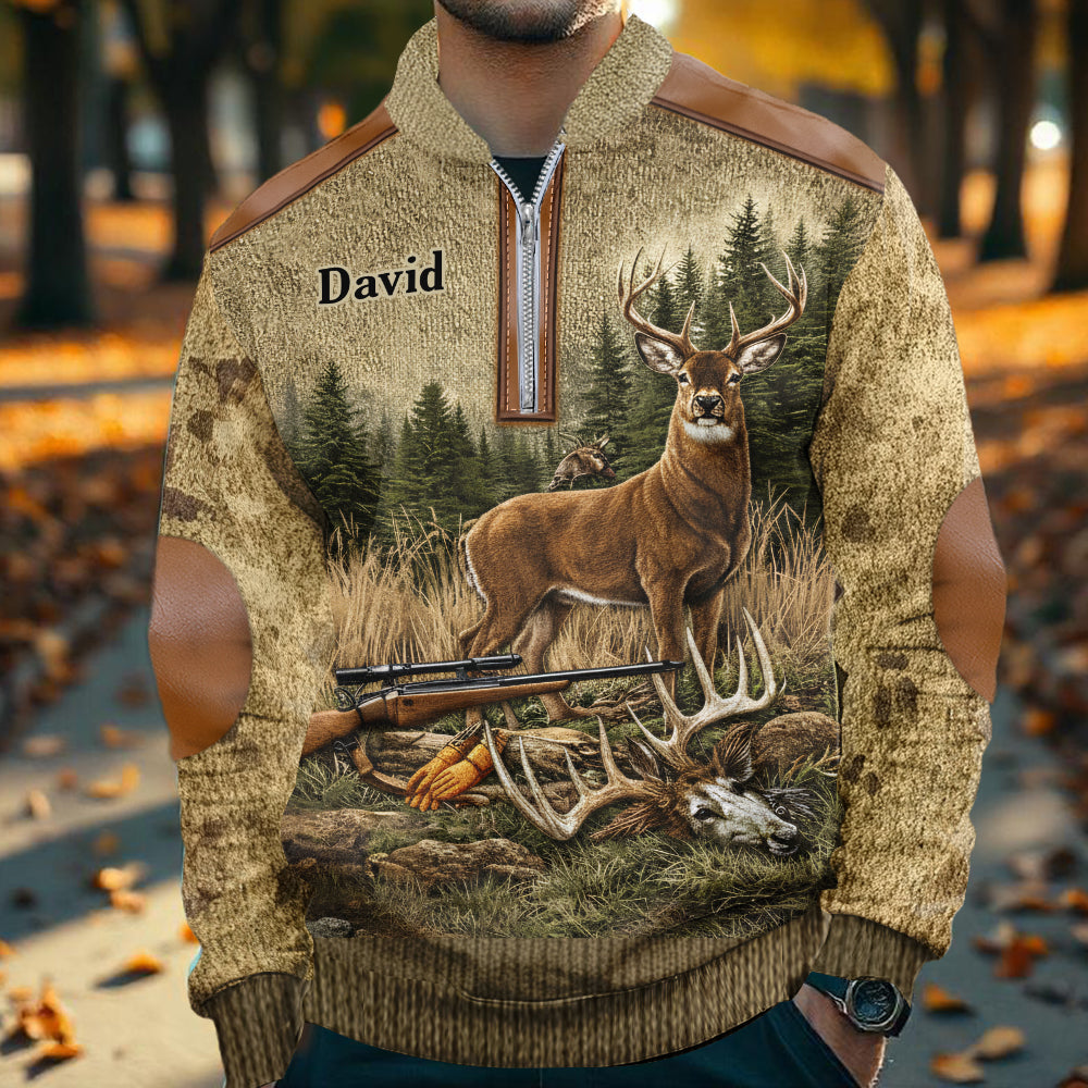 Chasse pour la vie - Sweat-shirt zippé personnalisé pour homme