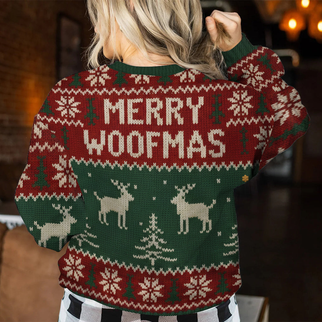 Merry Christmas - Personalized Dog Ugly Sweater