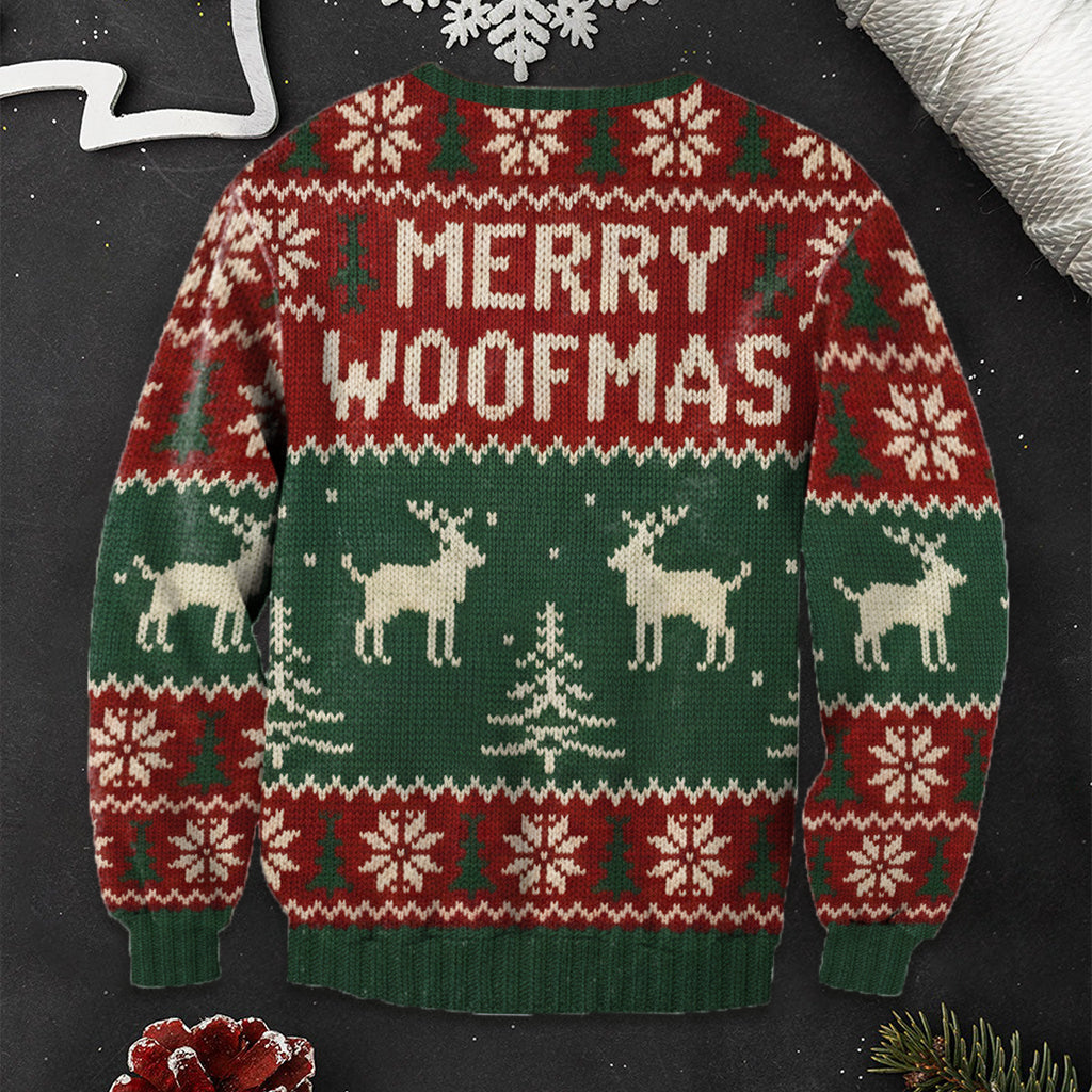 Merry Christmas - Personalized Dog Ugly Sweater