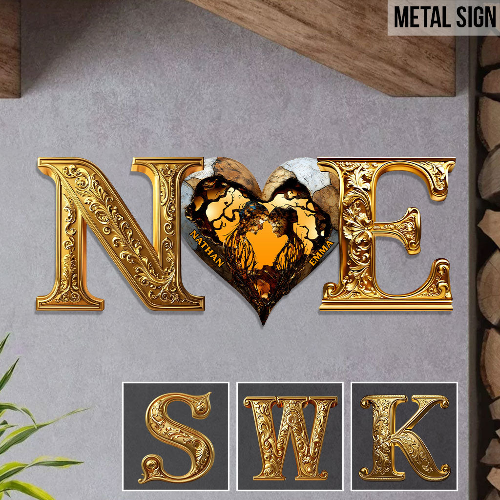 You & Me We Got This - Personalized Couple Cut Metal Sign