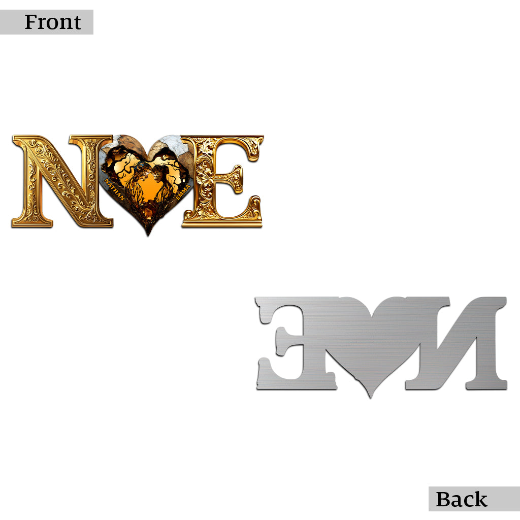 You & Me We Got This - Personalized Couple Cut Metal Sign