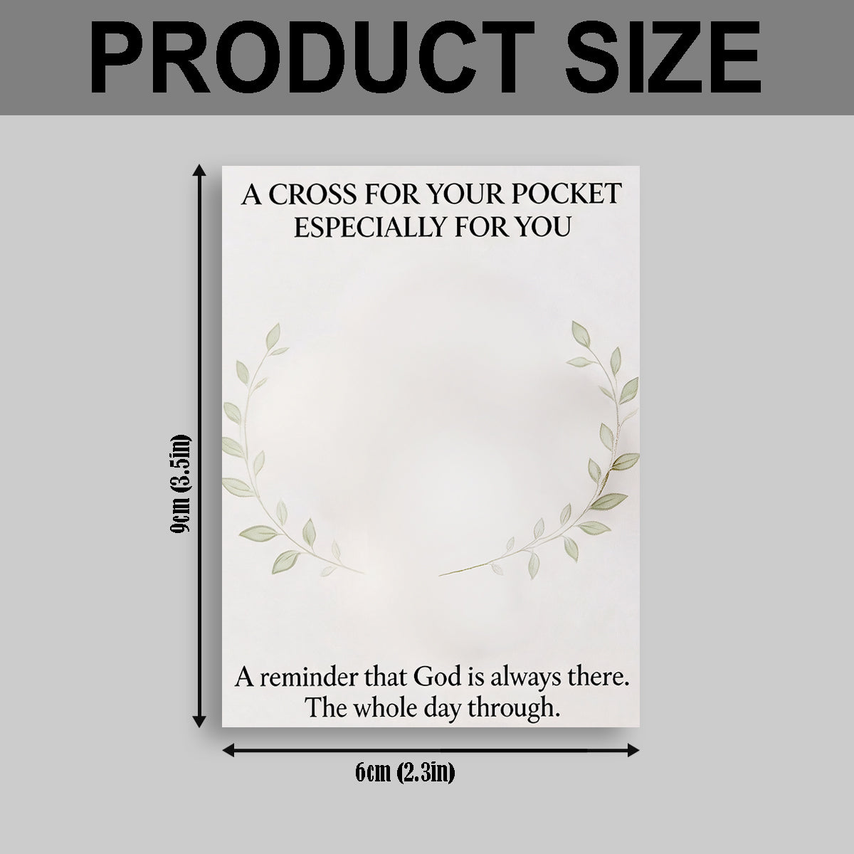 A Pocket Hug Like God Is Always With You - Personalized Christian Pocket Hug Card