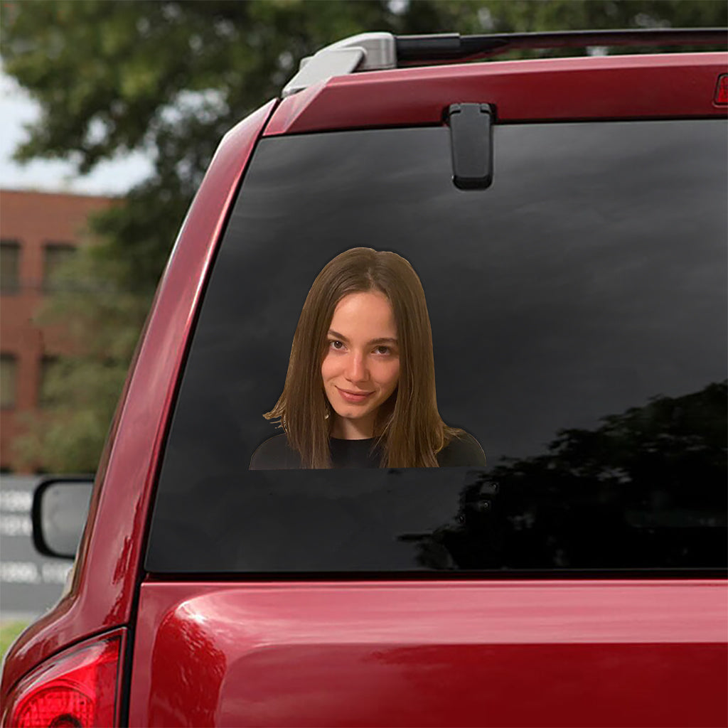 I Have A Girlfriend Boyfriend Funny Custom Face - Personalized Couple Decal Full