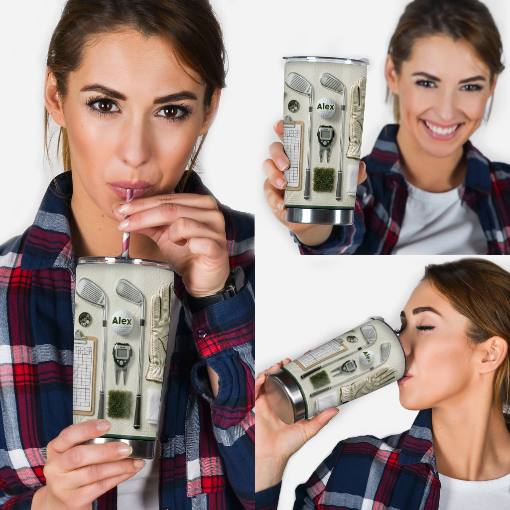 Vivez et aimez le golf - Gobelet de golf personnalisé