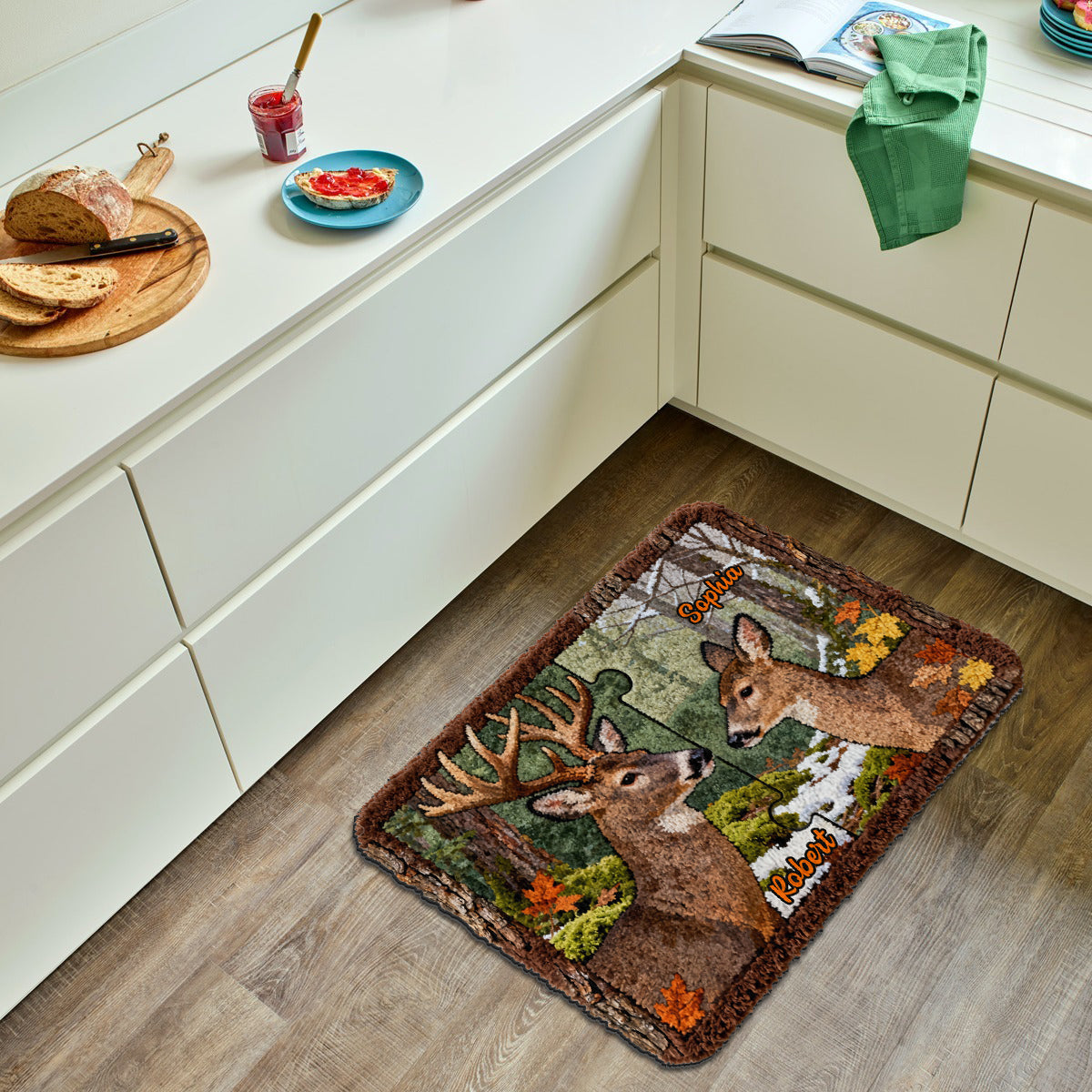 Perfect Gift For Couple - Personalized Hunting Non-Slip Tufted Rug