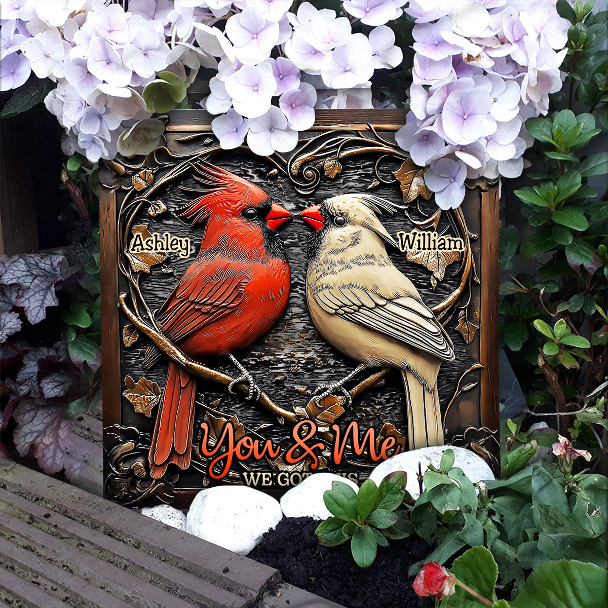 We Got This - Personalized Couple Square Shaped Stone