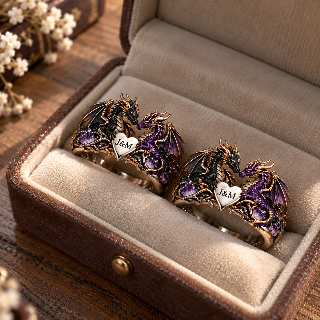 We Got This - Personalized Dragon Adjustable Shaped Ring