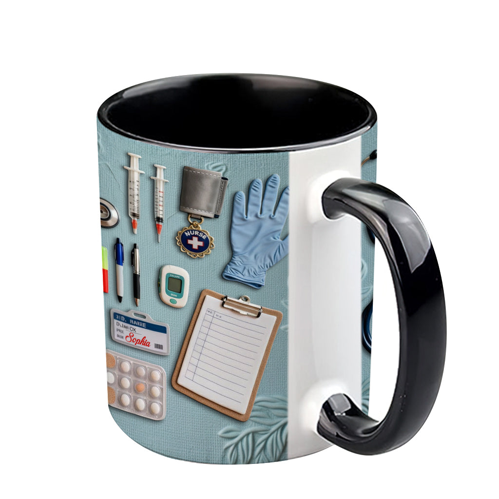 Nurse Life - Personalized Nurse Accent Mug