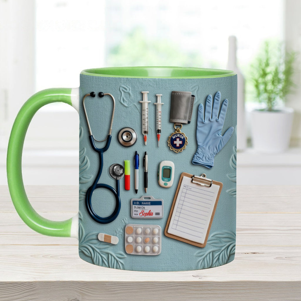 Nurse Life - Personalized Nurse Accent Mug