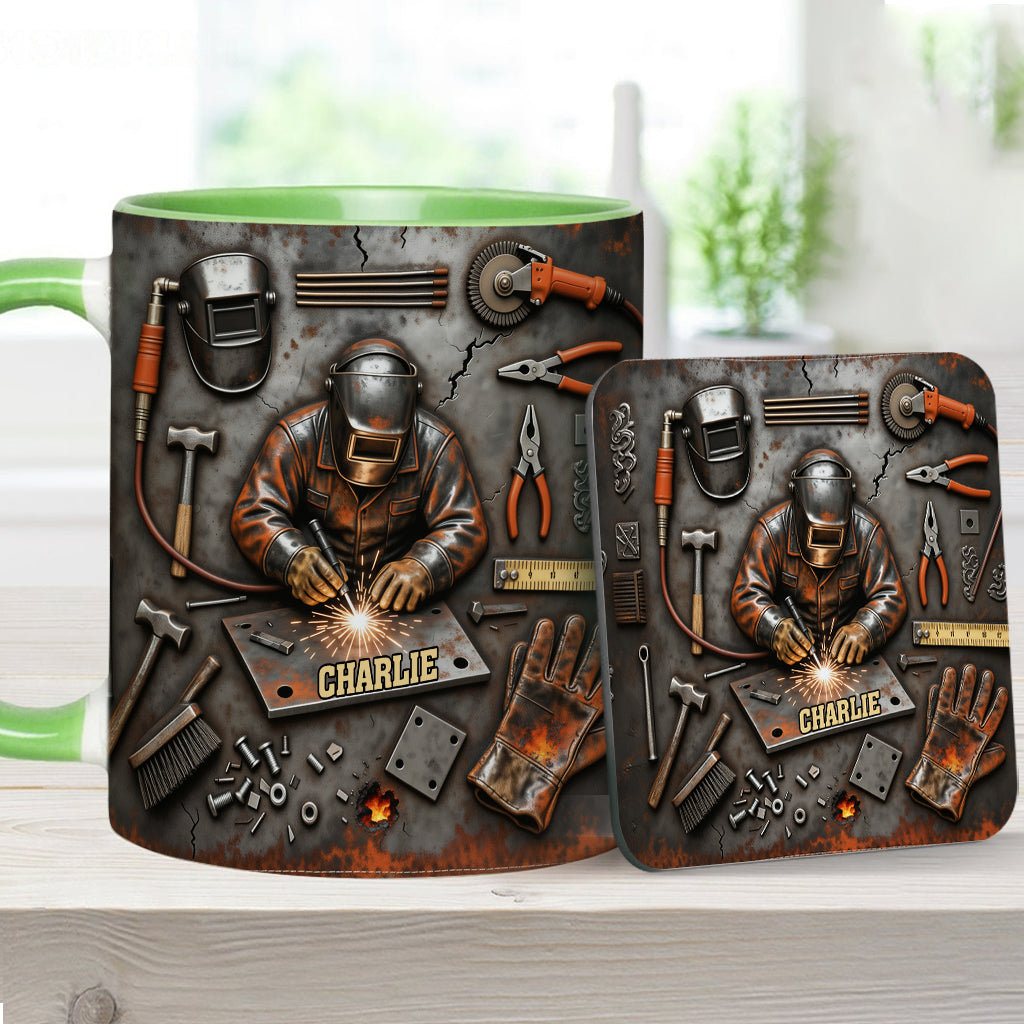 Strong Welder - Personalized Welder Accent Mug