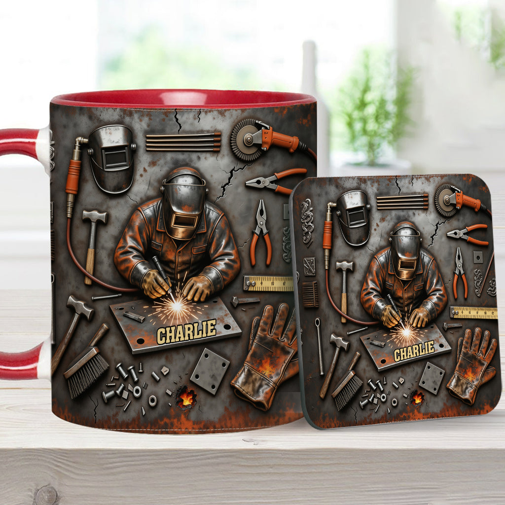 Strong Welder - Personalized Welder Accent Mug