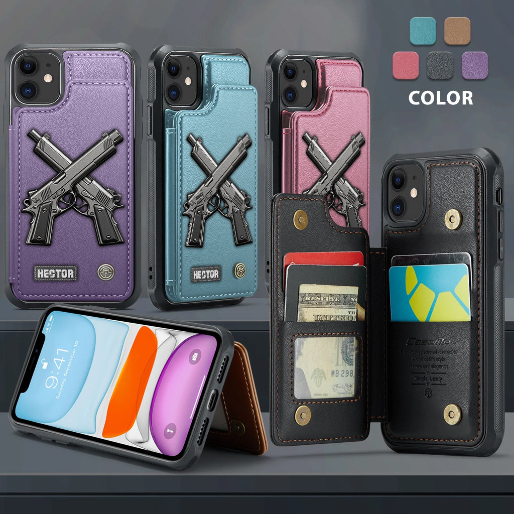 Crossed Pistols - Personalized Tactical equipment Wallet Phone Case