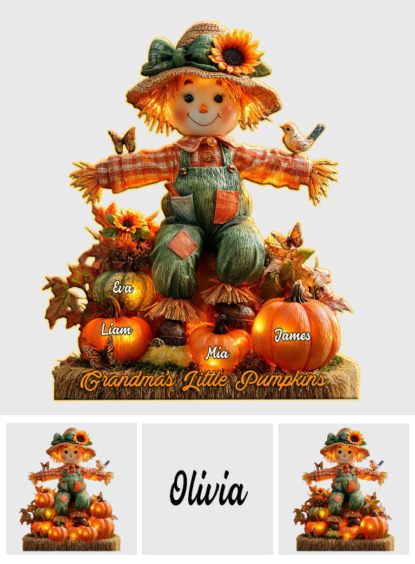 Grandma's Little Pumpkins - Personalized Grandma Acrylic LED Night Light