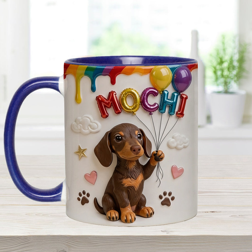 Ballon de Nom Personnalisé pour Animal - Tasse Accent Personnalisée avec Boîte Cadeau