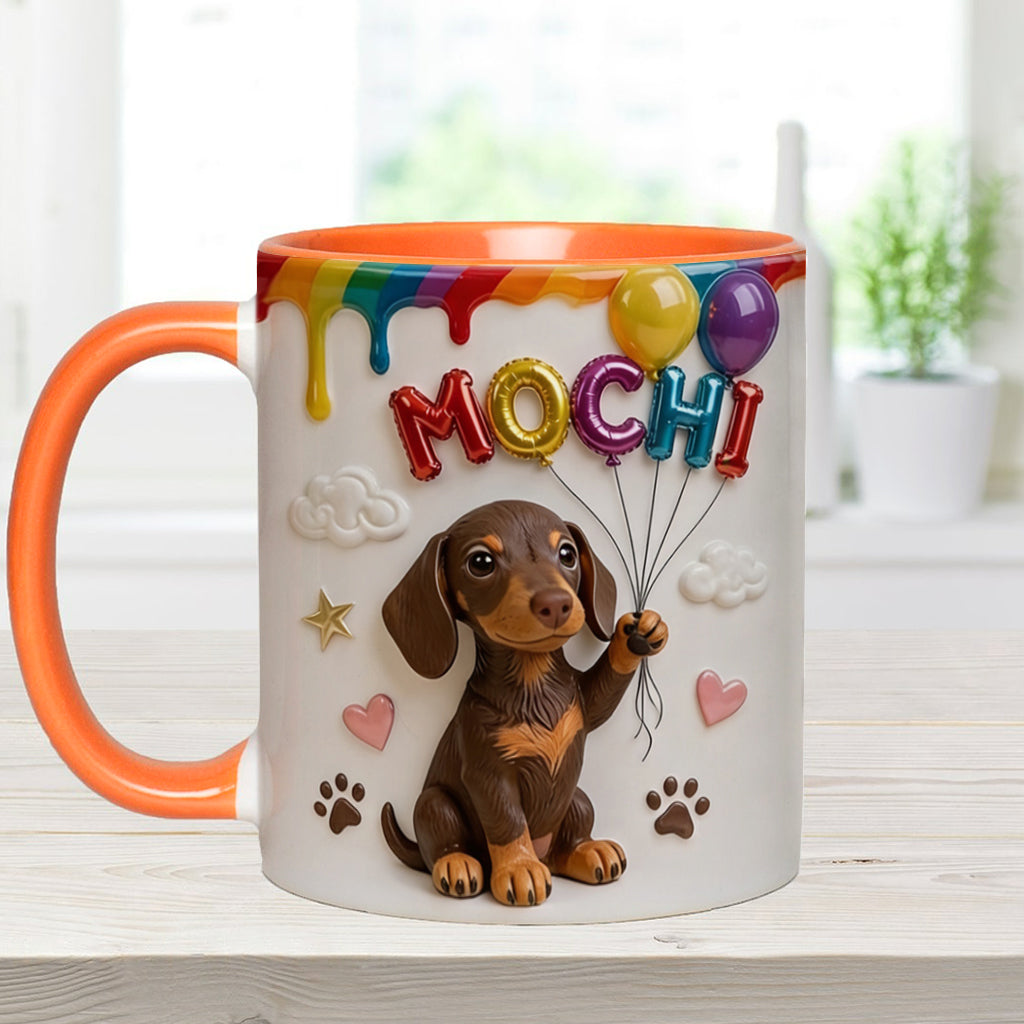 Ballon de Nom Personnalisé pour Animal - Tasse Accent Personnalisée avec Boîte Cadeau