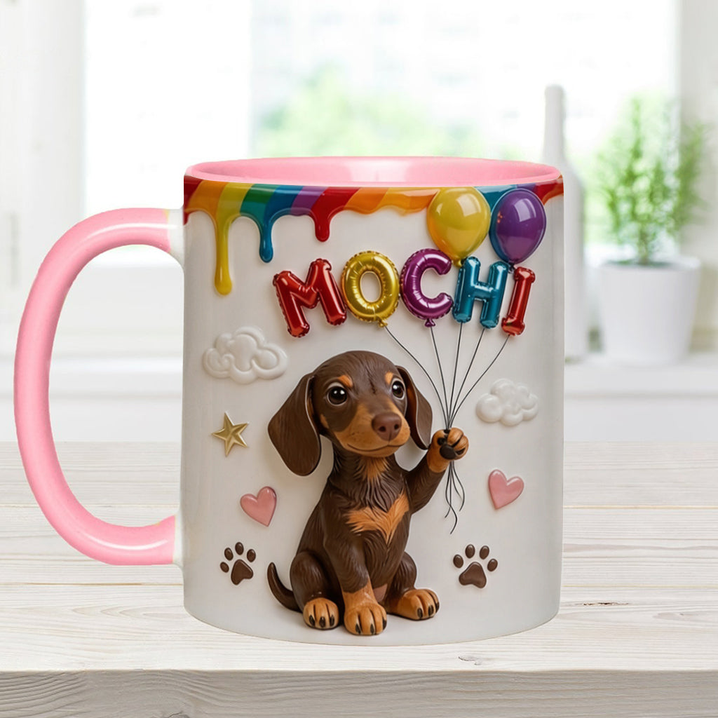 Ballon de Nom Personnalisé pour Animal - Tasse Accent Personnalisée avec Boîte Cadeau