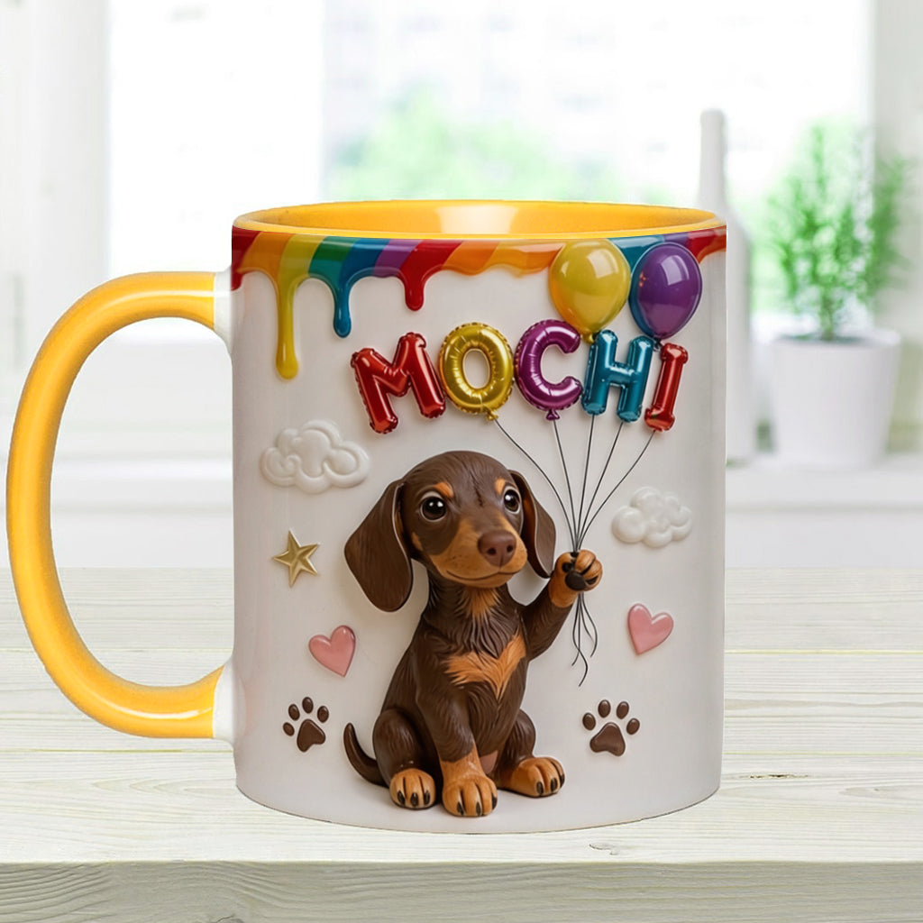 Ballon de Nom Personnalisé pour Animal - Tasse Accent Personnalisée avec Boîte Cadeau