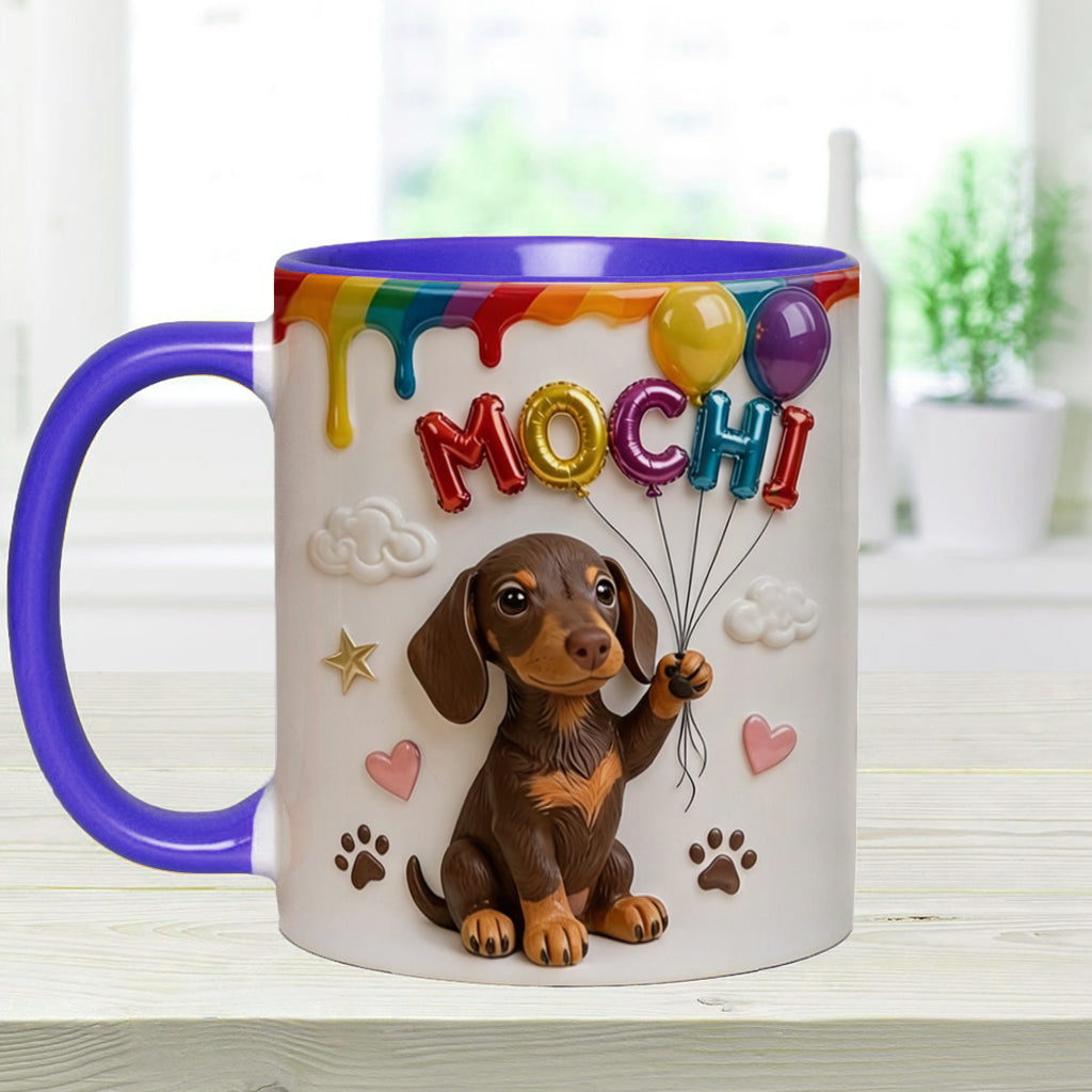 Ballon de Nom Personnalisé pour Animal - Tasse Accent Personnalisée avec Boîte Cadeau