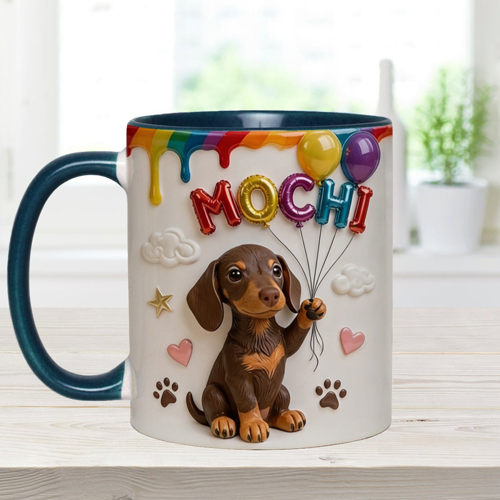 Ballon de Nom Personnalisé pour Animal - Tasse Accent Personnalisée avec Boîte Cadeau