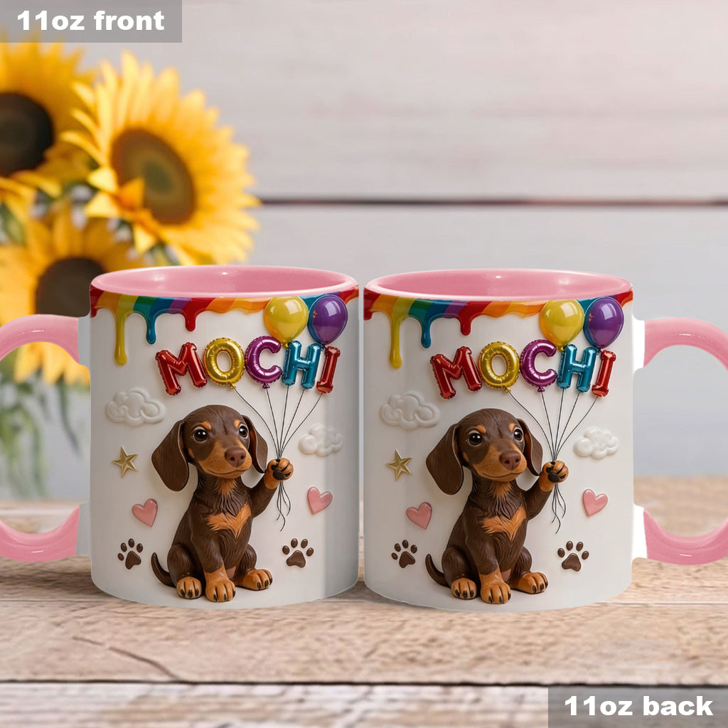 Ballon de Nom Personnalisé pour Animal - Tasse Accent Personnalisée avec Boîte Cadeau