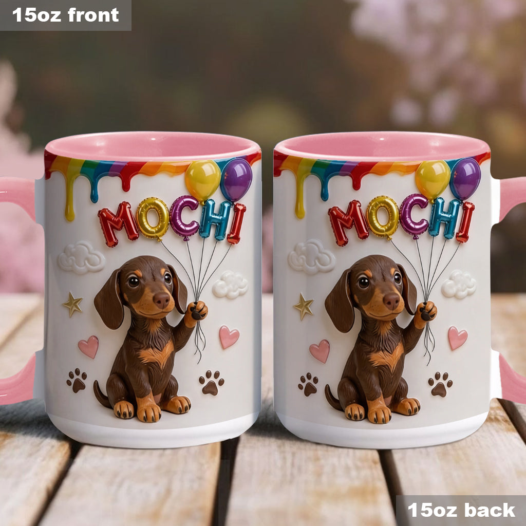 Ballon de Nom Personnalisé pour Animal - Tasse Accent Personnalisée avec Boîte Cadeau