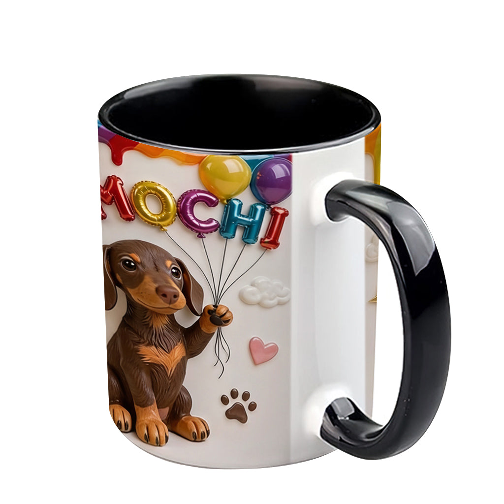 Ballon de Nom Personnalisé pour Animal - Tasse Accent Personnalisée avec Boîte Cadeau
