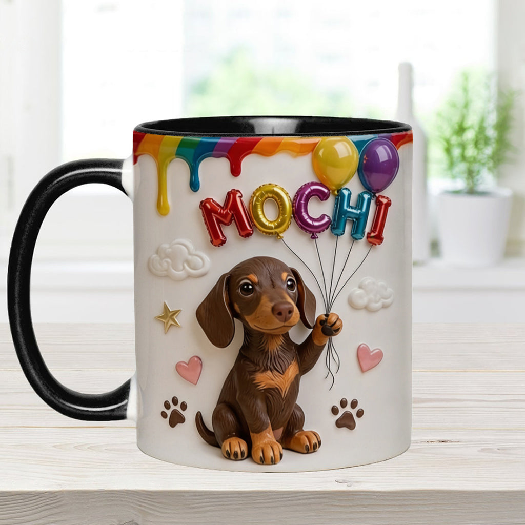 Ballon de Nom Personnalisé pour Animal - Tasse Accent Personnalisée avec Boîte Cadeau