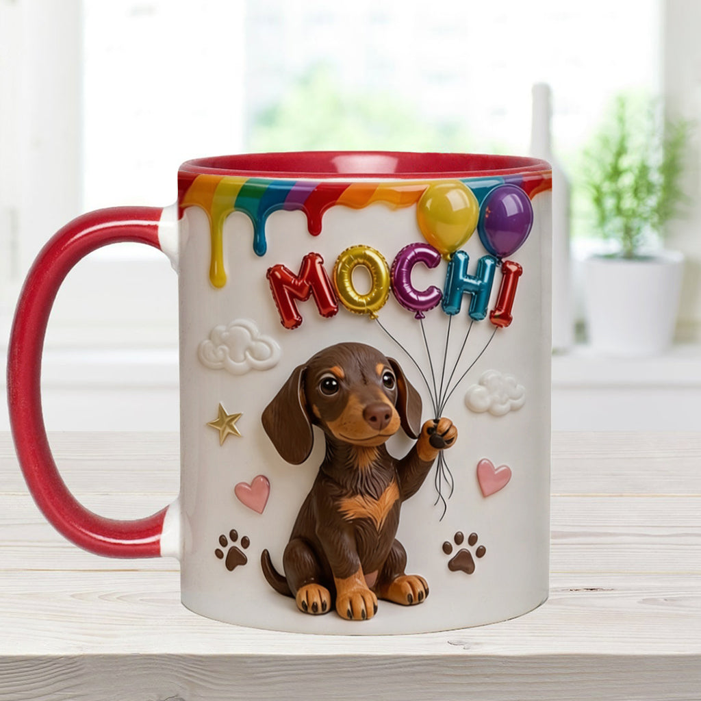 Ballon de Nom Personnalisé pour Animal - Tasse Accent Personnalisée avec Boîte Cadeau