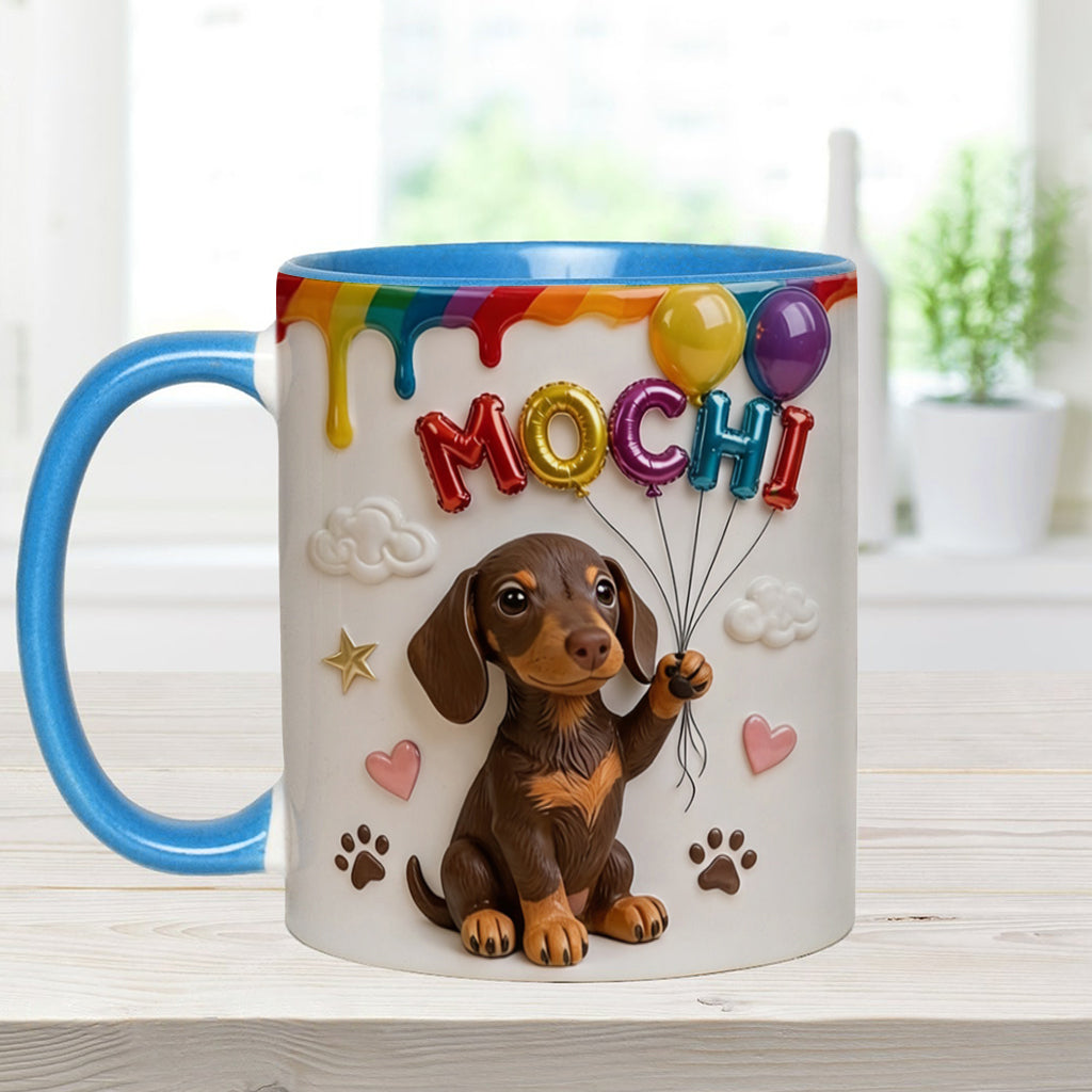 Ballon de Nom Personnalisé pour Animal - Tasse Accent Personnalisée avec Boîte Cadeau