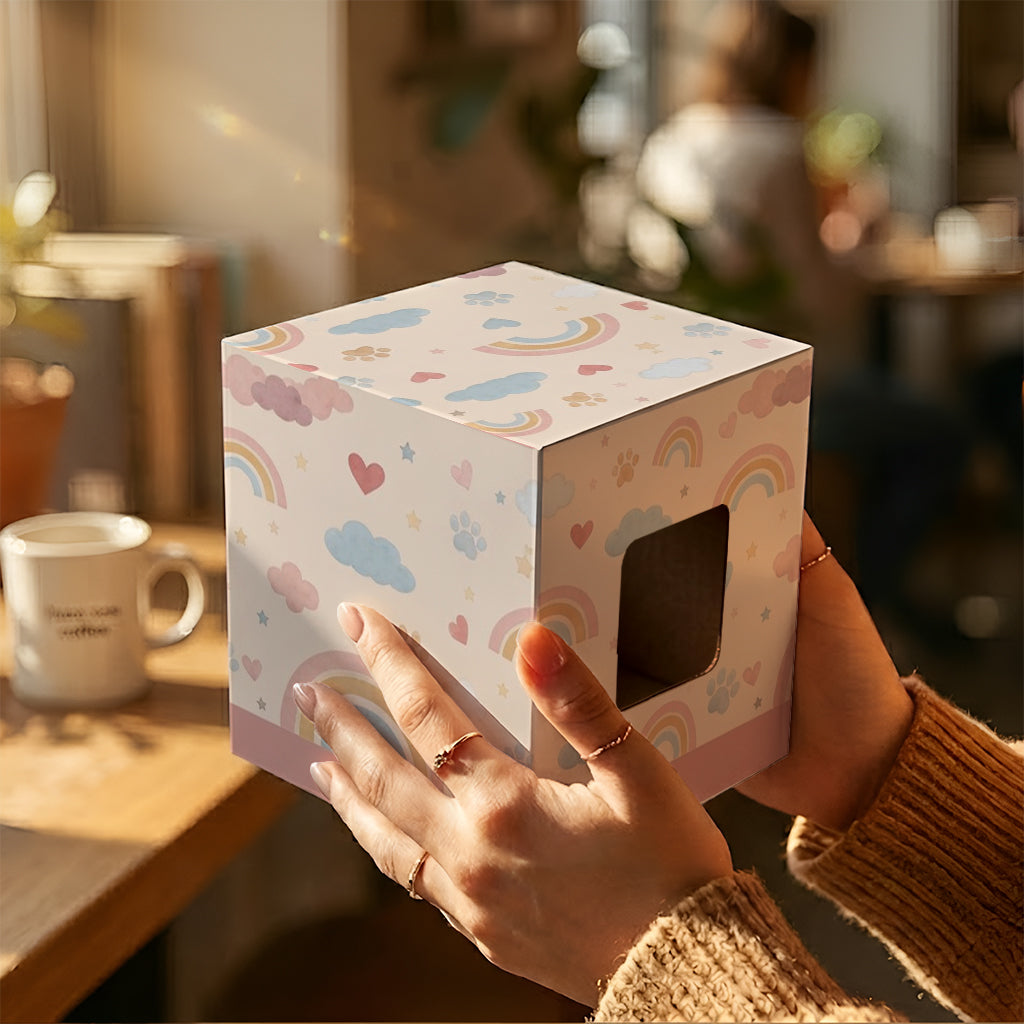 Ballon de Nom Personnalisé pour Animal - Tasse Accent Personnalisée avec Boîte Cadeau