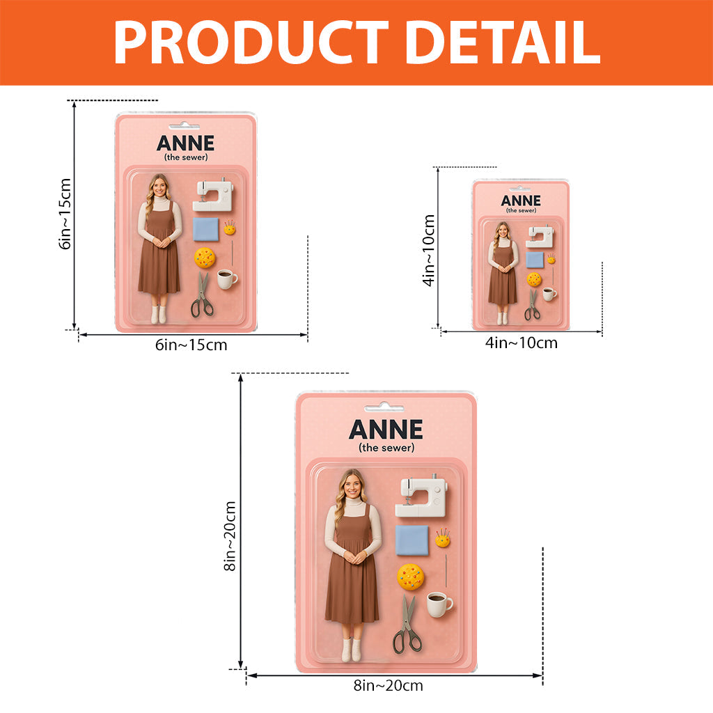 Custom Figure From Photo - Personalized Sewing Custom Shaped Acrylic Plaque