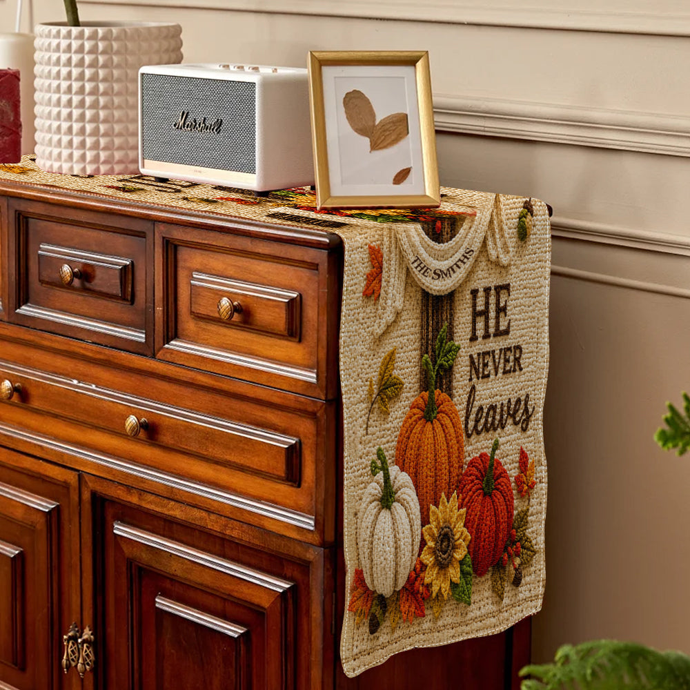 Fall For Jesus - Personalized Christian Table Runner
