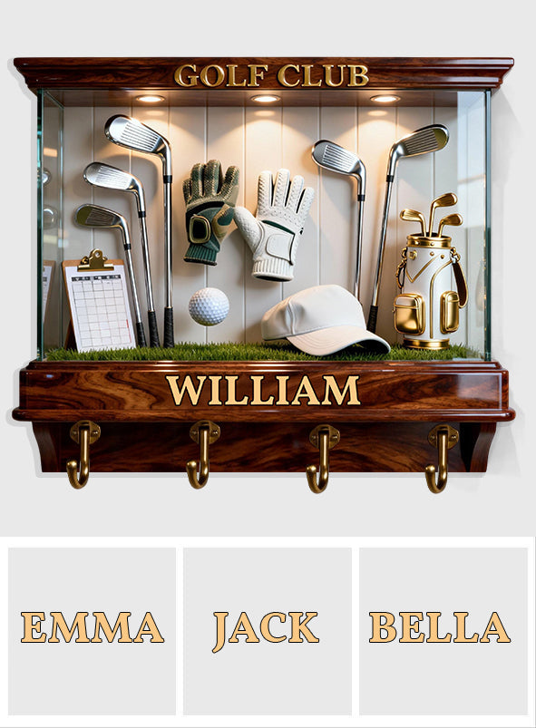 Club de golf - Support suspendu personnalisé pour clubs de golf