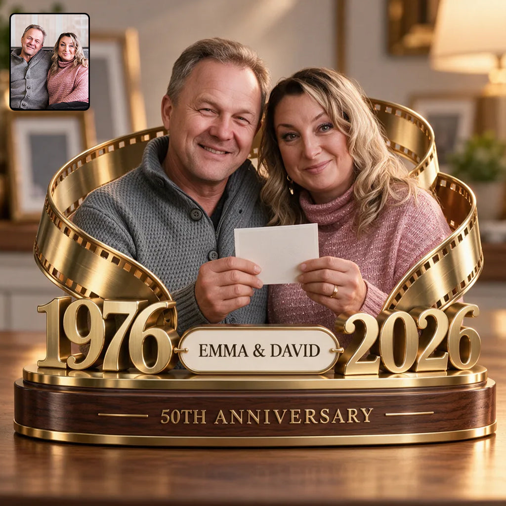 Personalisierte Geschenke für Paare, Romantische Jubiläumsfigur für Ehemann und Ehefrau mit Namen und Datum, Freund Freundinnen Geschenk - Personalisierte Paar Acrylplakette