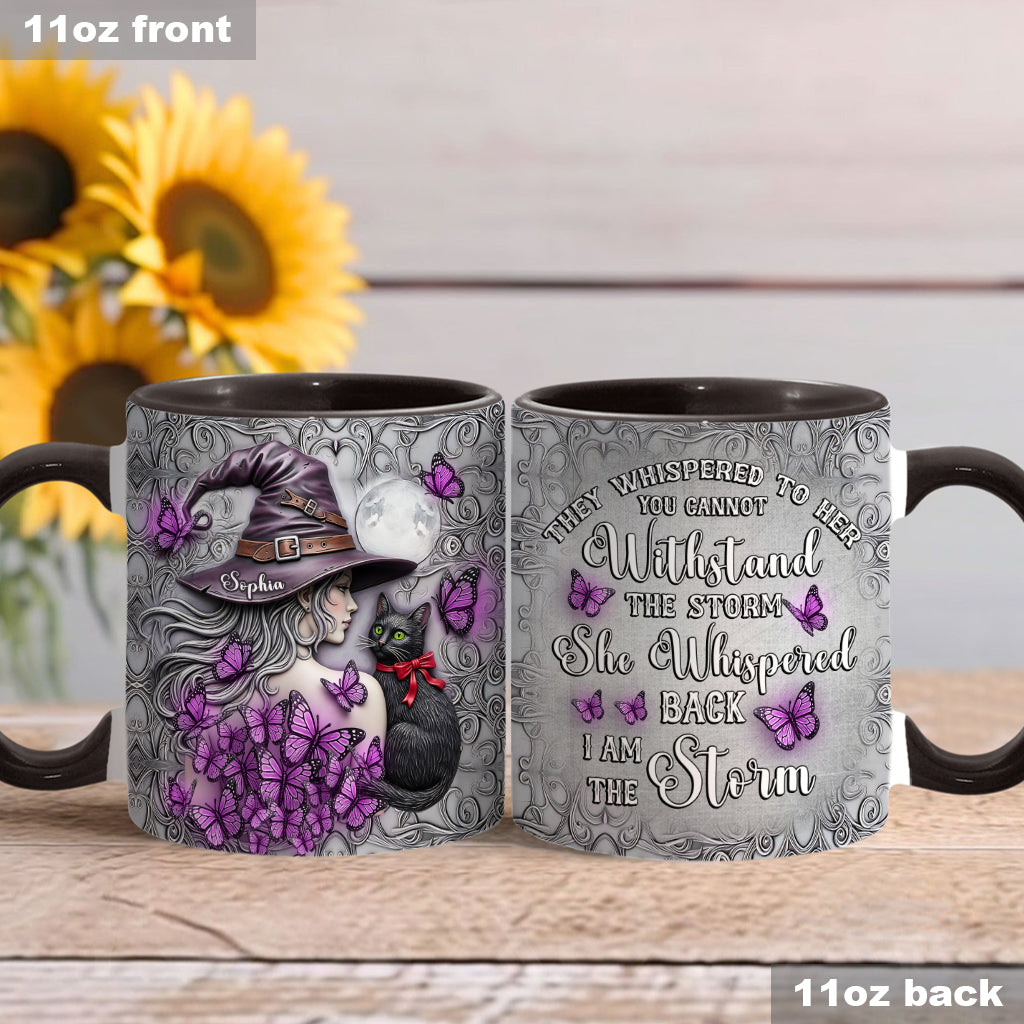 I Am The Stom - Personalized Witch Accent Mug