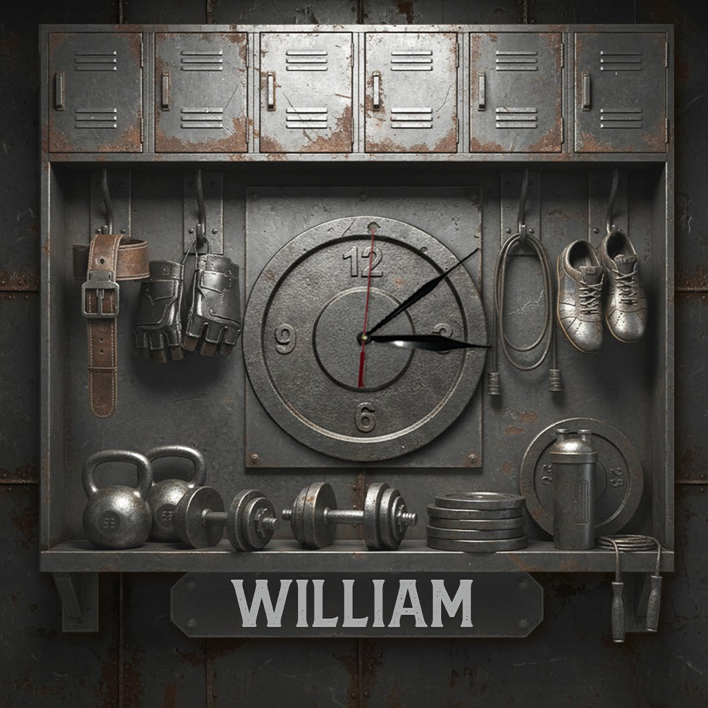 Ohne Fleiß kein Preis – Personalisierte Fitness-LED-Wanduhr