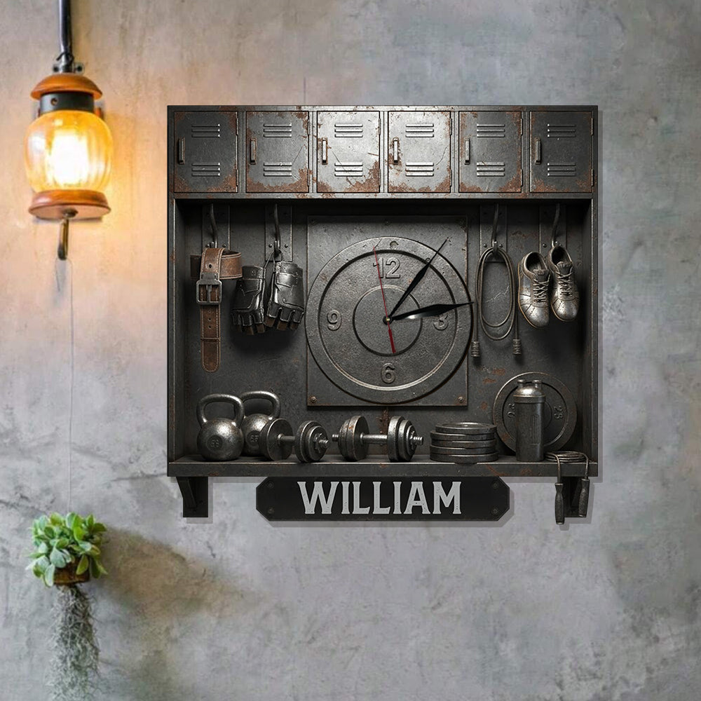 Ohne Fleiß kein Preis – Personalisierte Fitness-LED-Wanduhr