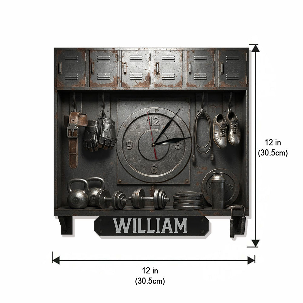 Ohne Fleiß kein Preis – Personalisierte Fitness-LED-Wanduhr