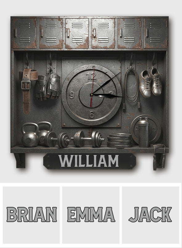 Ohne Fleiß kein Preis – Personalisierte Fitness-LED-Wanduhr