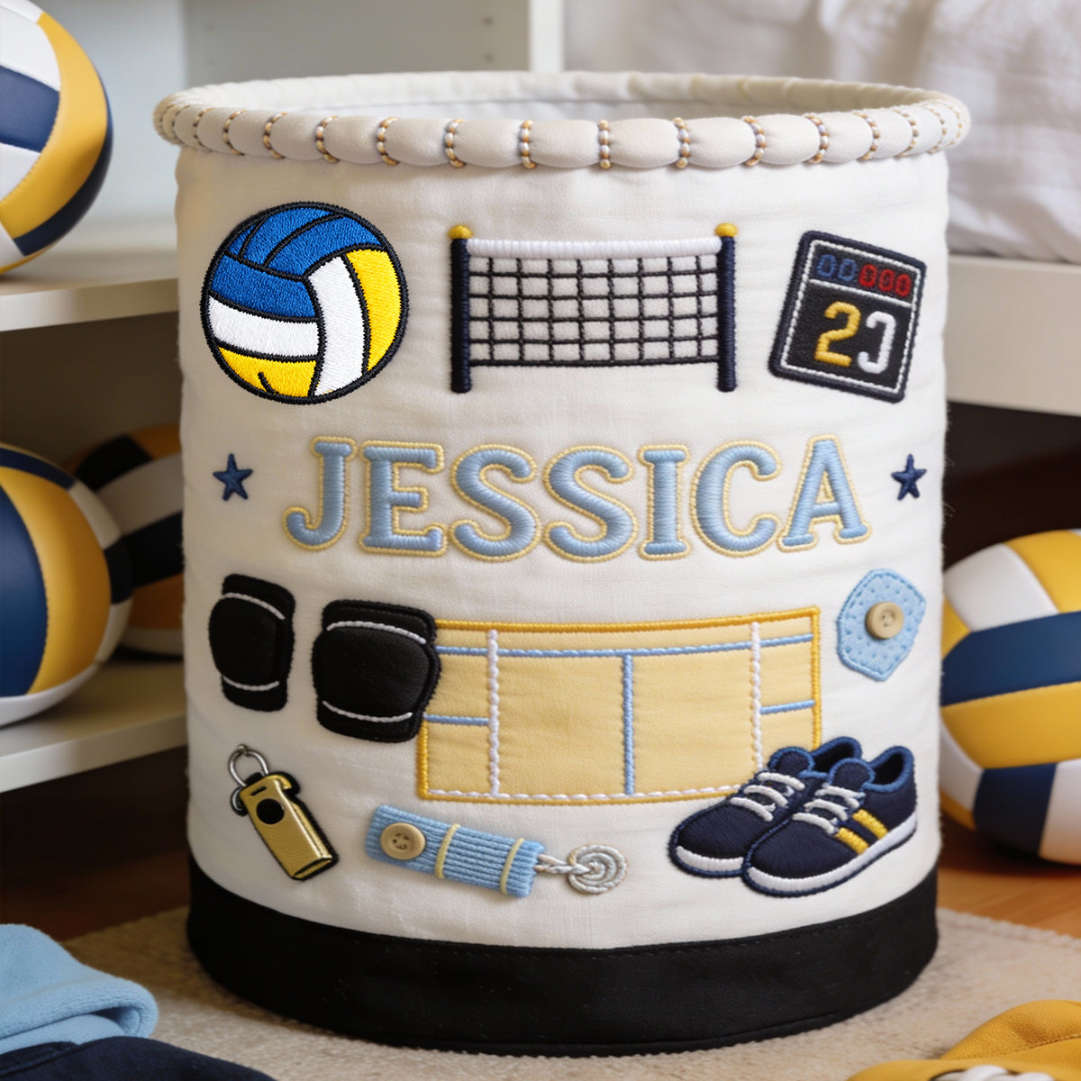 Love Volleyball - Personalized Volleyball Storage Basket
