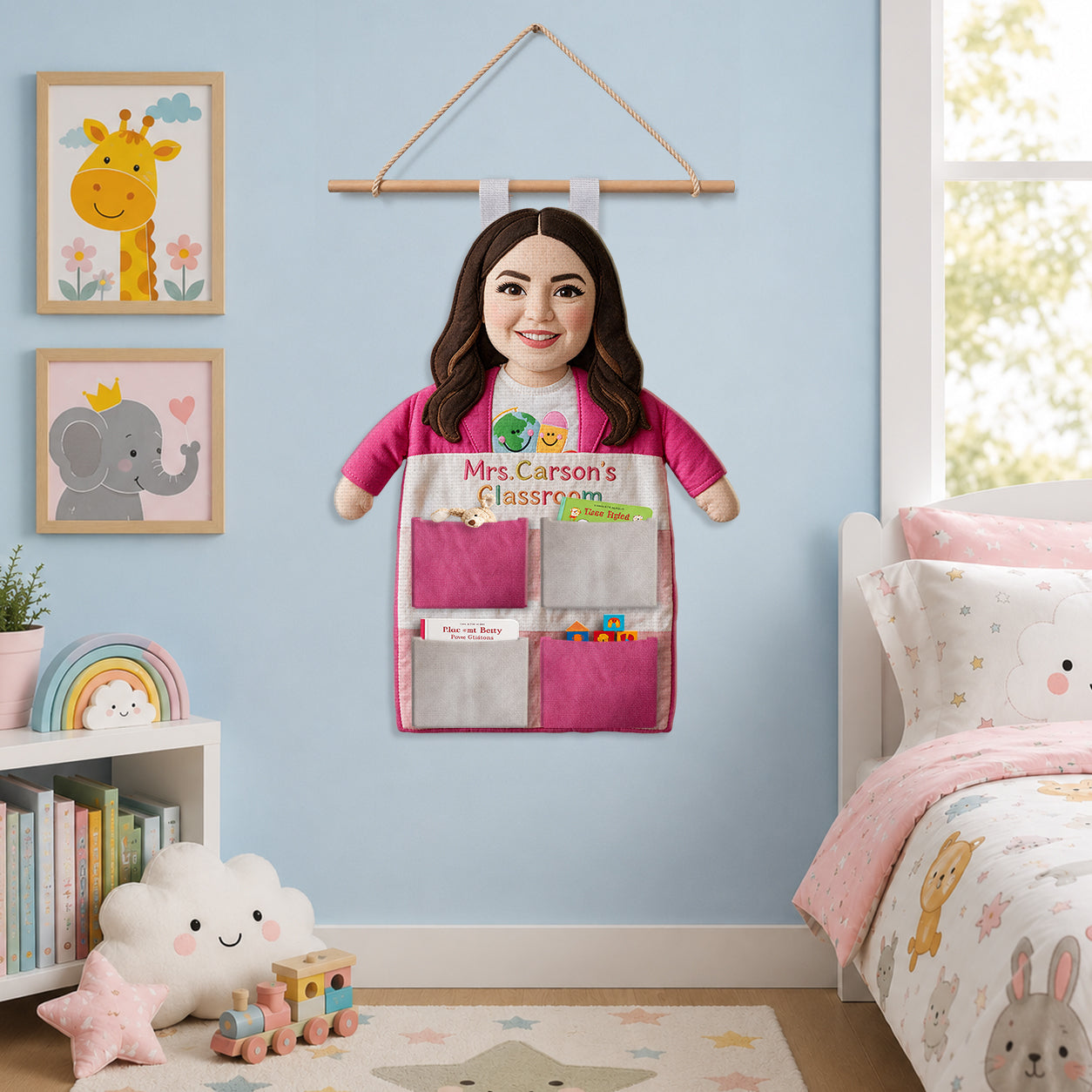 Teacher’s Little Helper - Personalized Teacher Hanging Organizer